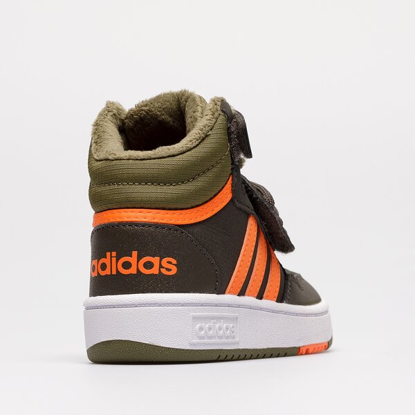 Sporta apavi bērniem ADIDAS HOOPS MID 3.0 FUR AC I  gw4480 krāsa haki