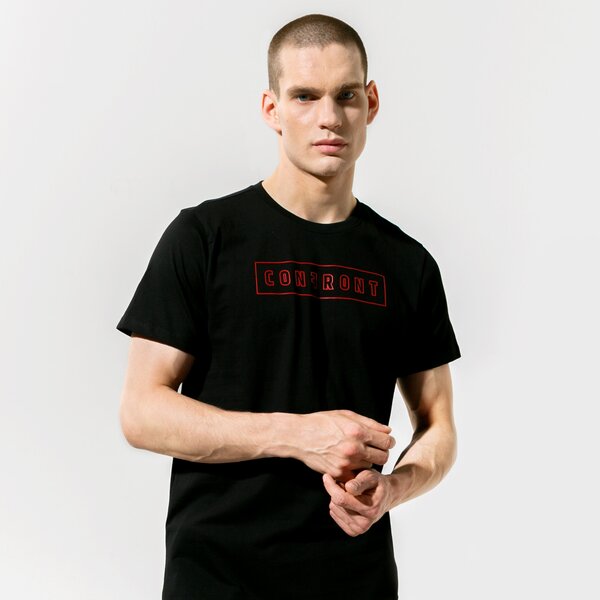 Vīriešu t krekli CONFRONT T-SHIRT BOX LOGO TEE BLK cf121tsm43002 krāsa melna