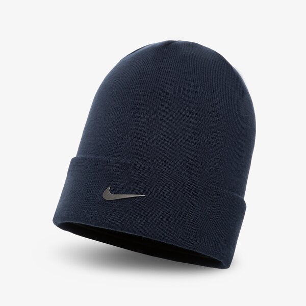 Sieviešu ziemas cepure NIKE CEPURE ZIEMAS U NSW BEANIE CUFFED SWOOSH cw6324-451 krāsa tumši zila