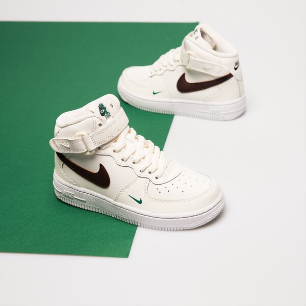 Sporta apavi bērniem NIKE AIR FORCE 1 MID SE  fj2895-100 krāsa balta