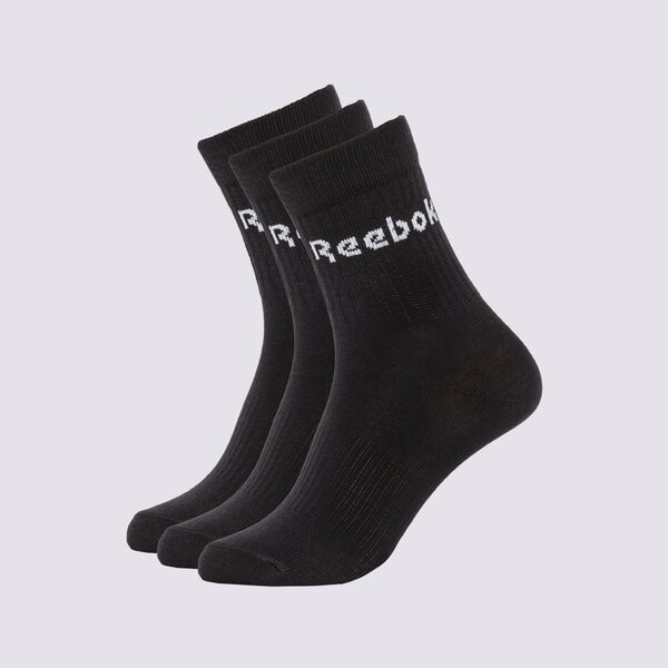 Sieviešu zeķes REEBOK ZEĶES ACT CORE MID CREW SOCK 3P gh0331 krāsa melna