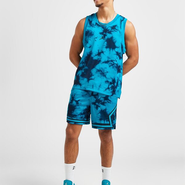 Vīriešu t krekli JORDAN TANK JDAN TIE DYE JERSEY BLUE TEE  dz0565-446 krāsa melna