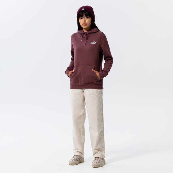 Sieviešu džemperis PUMA  DŽEMPERIS AR KAPUCI    ESS+ EMBROIDERY HOODIE FL 670004 75 krāsa bordo