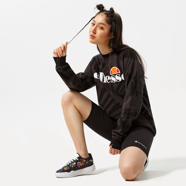 Sieviešu džemperis ELLESSE DŽEMPERIS AGATA TIE DYE SWEATSHIRT BLK TD sgl11290053 krāsa melna