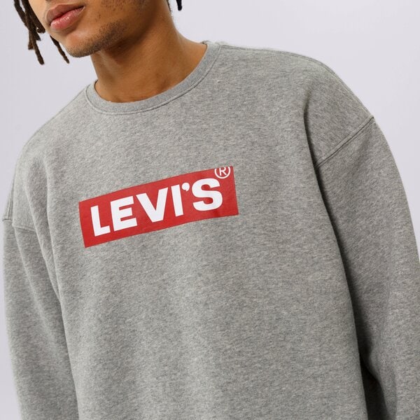 Vīriešu džemperis LEVI'S DŽEMPERIS T3 RELAXED GRAPHIC CREW 39134-0030 krāsa pelēka