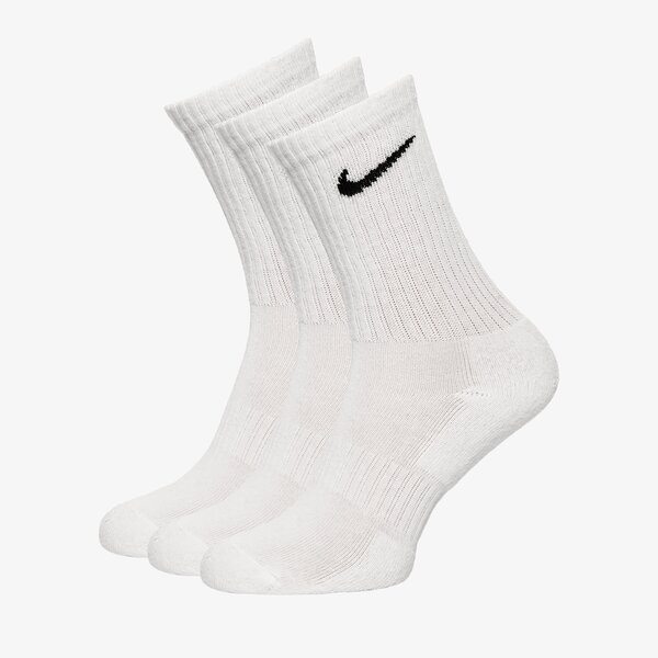 Sieviešu zeķes NIKE 3-PACK CUSHIONED CREW SOCKS sx7664-100 krāsa balta