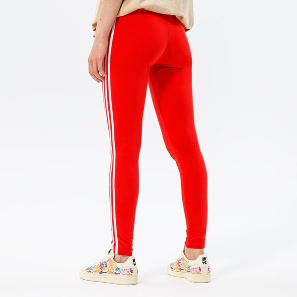 Sieviešu bikses ADIDAS LEGGINGS 3 STRIPES TIGHT hd2348 krāsa sarkana