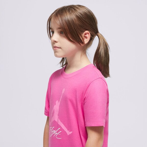 T krekli bērniem JORDAN T-SHIRT JDB BASELINE SS TEE GIRL 95d385-a2b krāsa rozā