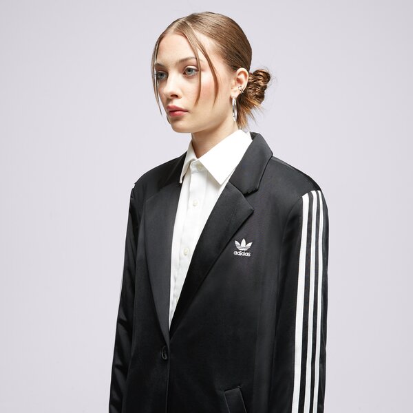 Sieviešu džemperis ADIDAS DŽEMPERIS AR RĀVĒJSLĒDZĒJU  3S BLAZER ik0440 krāsa melna