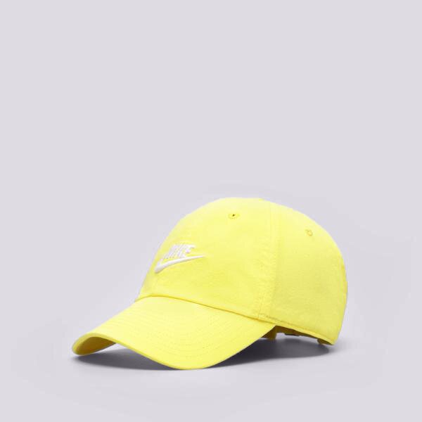Sieviešu cepure ar nagu NIKE CEPURE HERITAGE86 FUTURA WASHED 913011-732 krāsa dzeltena