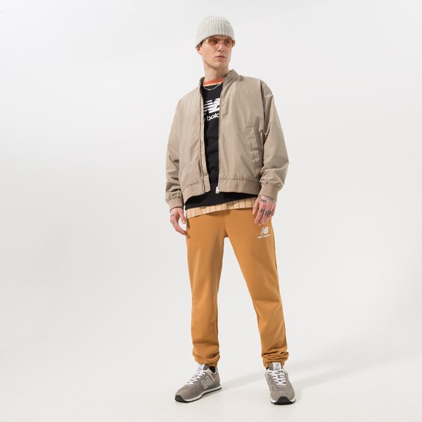 Vīriešu bikses NEW BALANCE BIKSES NB ESSENTIAL STACKED mp31539tob krāsa brūna