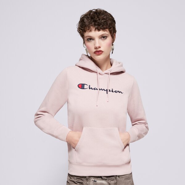 Sieviešu džemperis CHAMPION  DŽEMPERIS AR KAPUCI  HOODED SWEATSHIRT 116579ps124 krāsa rozā