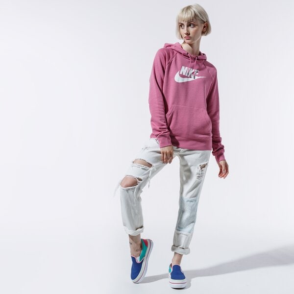 Sieviešu džemperis NIKE  DŽEMPERIS AR KAPUCI  SPORTSWEAR ESSENTIAL bv4126-614 krāsa rozā