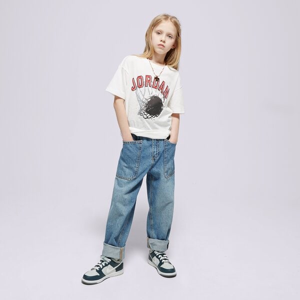 T krekli bērniem JORDAN T-KREKLS JORDAN HOOP STYLE SS TEE GIRL 45c991-782 krāsa balta