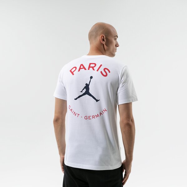 Vīriešu t krekli JORDAN T-SHIRT PARIS SAINT-GERMAIN LOGO db6514-100 krāsa balta