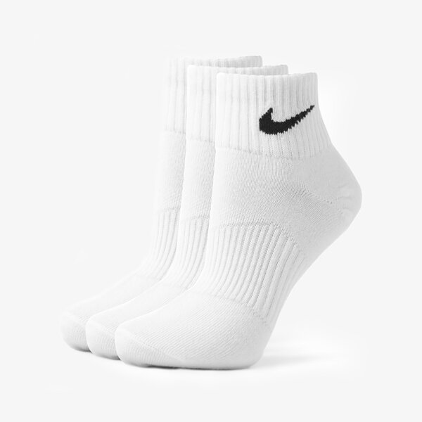 Sieviešu zeķes NIKE ZEĶES 3PPK QUARTER WHITE sx4706-101 krāsa balta