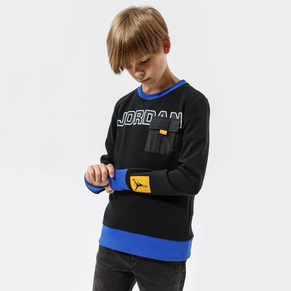 Džemperi bērniem JORDAN DŽEMPERIS NEXT UTILITY CREW BOY 95a746-023 krāsa melna