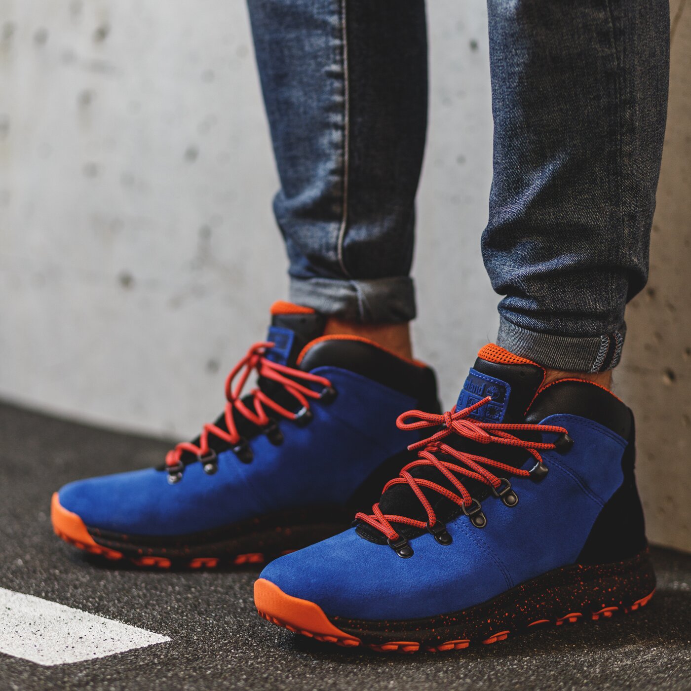 timberland world hiker mid blue