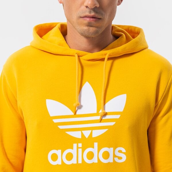 Vīriešu džemperis ADIDAS  DŽEMPERIS AR KAPUCI  TREFOIL HOODY he9499 krāsa dzeltena