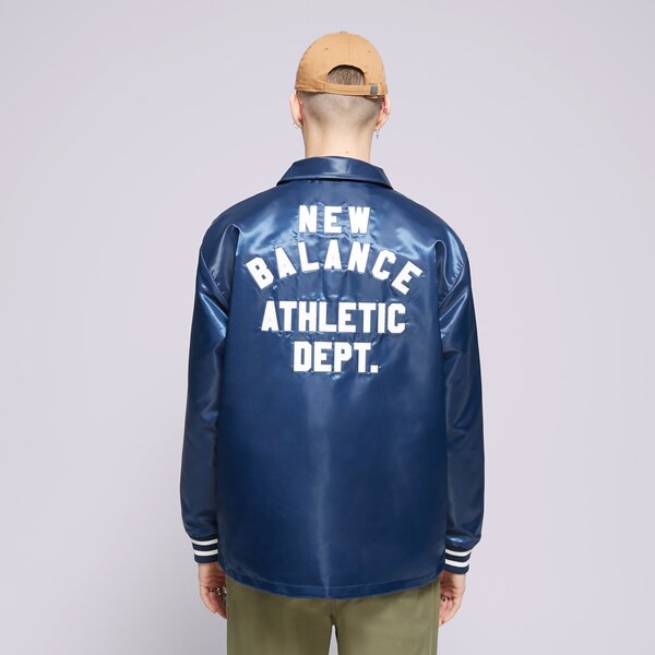 Vīriešu jaka NEW BALANCE JAKA SGH COACHES JACKET mj41553nny krāsa tumši zila