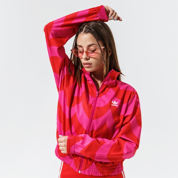 Sieviešu džemperis ADIDAS DŽEMPERIS AR RĀVĒJSLĒDZĒJU  TRACK TOP  h20484 krāsa rozā