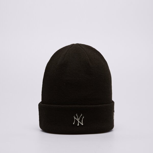 Vīriešu ziemas cepure NEW ERA CEPURE METALLIC BEANIE NYY NEW YORK YANKEES BLK 60565222 krāsa melna