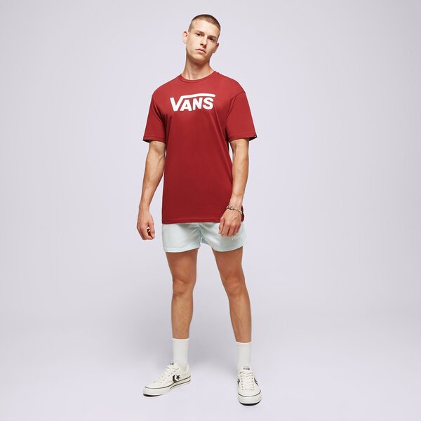 Vīriešu t krekli VANS T-SHIRT MN VANS CLASSIC SYRAH-WHITE vn000gggbwd1 krāsa bordo