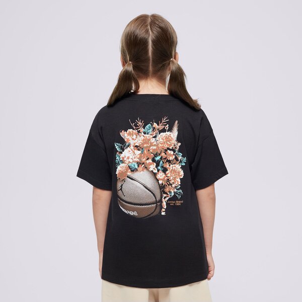 T krekli bērniem JORDAN T-KREKLS JDG FLORAL JUMPMAN SS TEE GIRL 45d450-023 krāsa melna