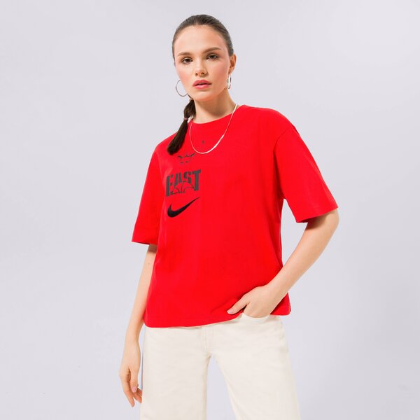 Krekli sievietēm NIKE T-SHIRT CHI W NK ES VS BOXY TEE NBA dz0196-657 krāsa sarkana