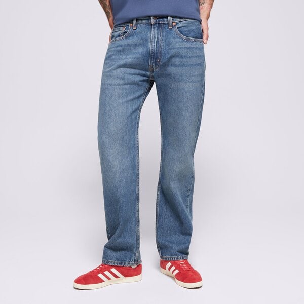 Vīriešu bikses LEVI'S BIKSES 555 96 RELAXED STRAIGHT MED INDIGO-WORN IN a7223-0002 krāsa zila