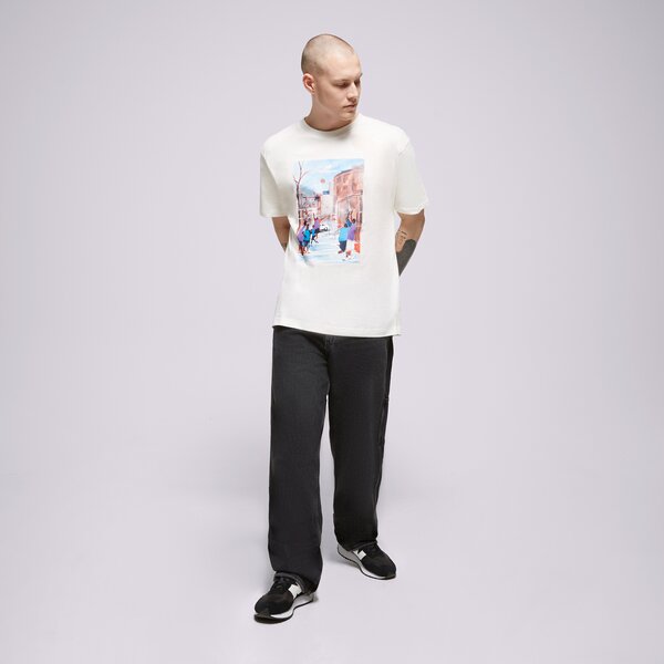 Vīriešu t krekli NEW BALANCE T-SHIRT HOOPS GRAPHIC COTTON JERSE mt31583sst krāsa daudzkrāsaina