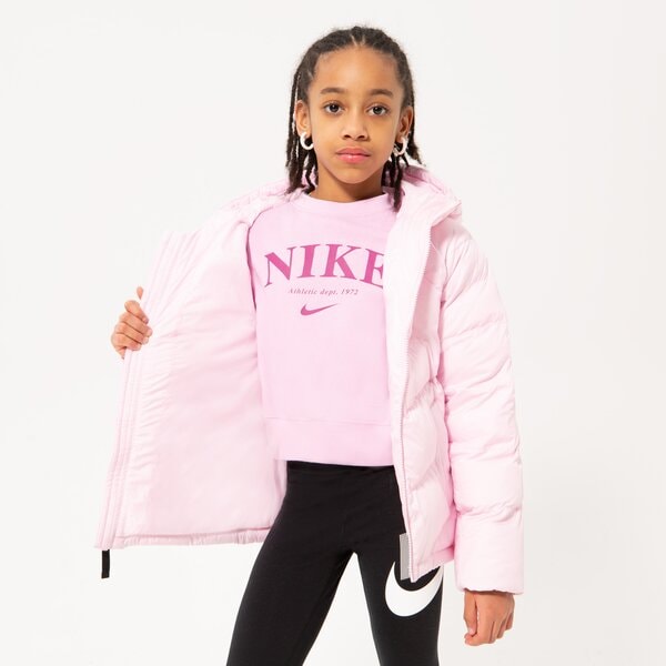 Virsjakas bērniem NIKE JAKA ZIEMAS K NSW SYNFL HD JKT GIRL dx1264-663 krāsa rozā