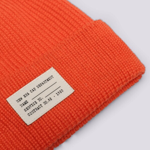 Vīriešu ziemas cepure NEW ERA CEPURE WOOL MIX WATCH BEANIE NEW ERA ORG 60285123 krāsa oranža