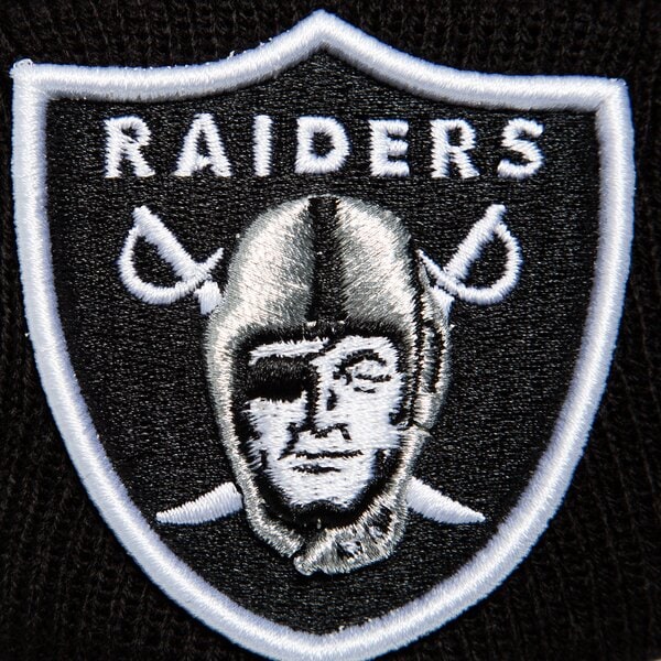 Vīriešu ziemas cepure NEW ERA CEPURE NFL ESSENTIAL CUFF KNIT RAIDERS OAKLAND RAIDE 12122722 krāsa melna