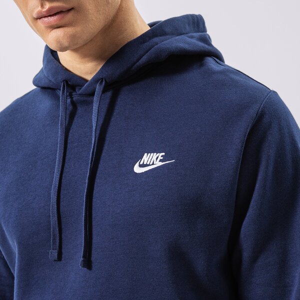 Vīriešu džemperis NIKE  DŽEMPERIS AR KAPUCI  SPORTSWEAR CLUB FLEECE bv2654-410 krāsa tumši zila