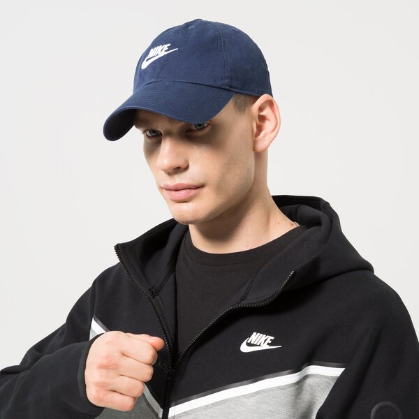 Sieviešu cepure ar nagu NIKE CEPURE U NSW H86 FUTURA WASH CAP 913011-413 krāsa tumši zila
