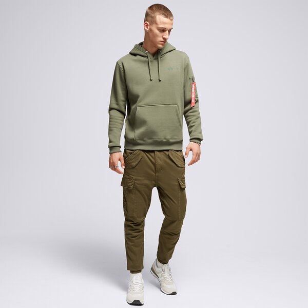 Vīriešu džemperis ALPHA INDUSTRIES  DŽEMPERIS AR KAPUCI  AIR FORCE 138337142 krāsa haki