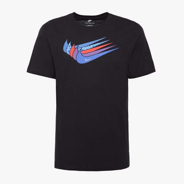 Vīriešu t krekli NIKE T SHIRT SPORTSWEAR SWOOSH dn5243-010 krāsa melna