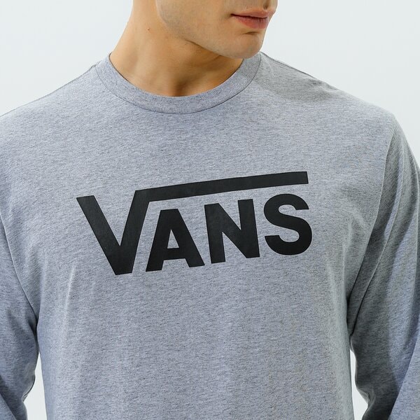Vīriešu t krekli VANS T-SHIRT VANS CLASSIC LS vn000k6hatj1 krāsa pelēka