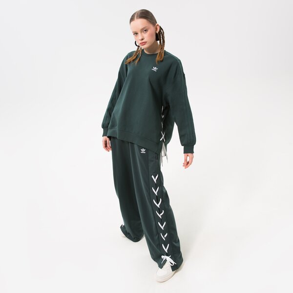 Sieviešu bikses ADIDAS BIKSES WIDE LEG PANT hk5086 krāsa zaļa
