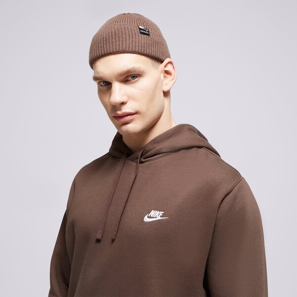 Vīriešu džemperis NIKE  DŽEMPERIS AR KAPUCI  SPORTSWEAR CLUB FLEECE bv2654-237 krāsa brūna