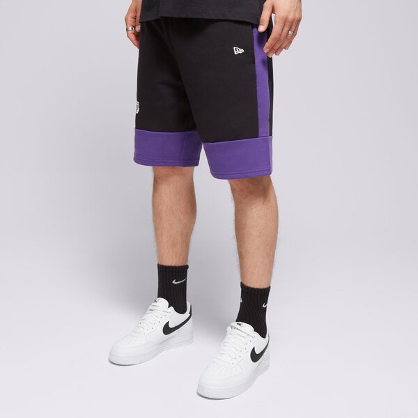 Vīriešu šorti NEW ERA ŠORTI NBA COLOUR BLOCK SHORT LAKERS LOS ANGELES LAKE 60416375 krāsa melna