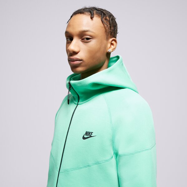 Vīriešu džemperis NIKE  DŽEMPERIS AR KAPUCI    M NK TCH FLC FZ WR HOODIE fb7921-363 krāsa zaļa
