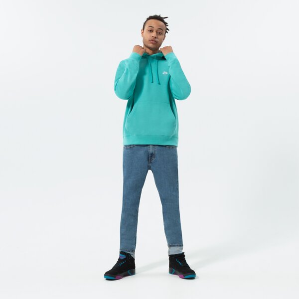 Vīriešu džemperis NIKE  DŽEMPERIS AR KAPUCI  SPORTSWEAR CLUB FLEECE bv2654-392 krāsa zila
