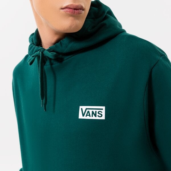 Vīriešu džemperis VANS DŽEMPERIS FOUNDATION MINI LOGO PO HOODY vn0007fnbks krāsa zaļa