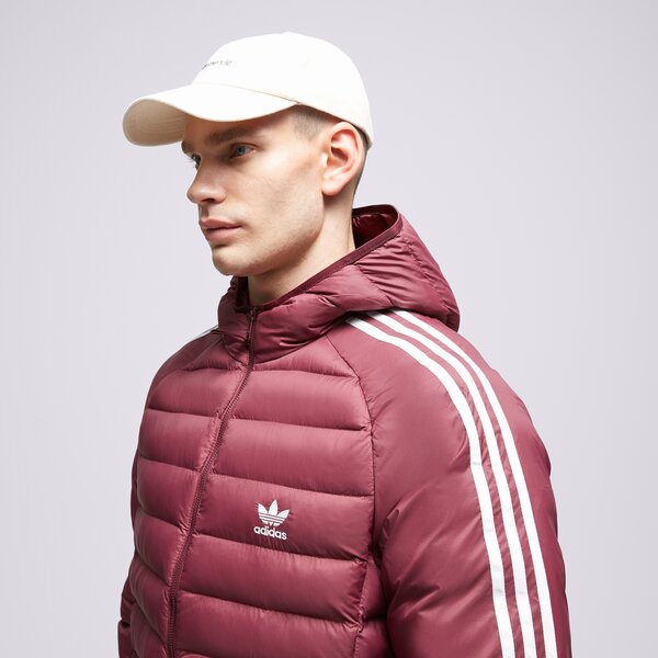 Ziemas jaka vīriešiem ADIDAS JAKA DŪNU PAD HOODED PUFF il2567 krāsa bordo