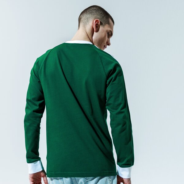 Vīriešu t krekli ADIDAS T-SHIRT 3-STRIPES LS T gd9937 krāsa zaļa