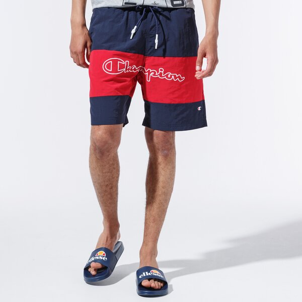 Vīriešu šorti CHAMPION ŠORTI LOGO SWIM SHORTS 215499bs501 krāsa tumši zila