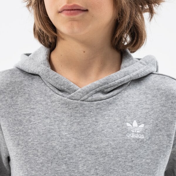 Džemperi bērniem ADIDAS  DŽEMPERIS AR KAPUCI  HOODIE BOY h32353 krāsa pelēka