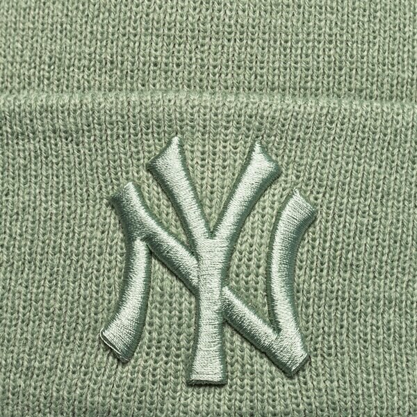 Sieviešu ziemas cepure NEW ERA CEPURE WMNS LE BEANIE NYY KHA NEW YORK YANKEES JDEJD 60285081 krāsa zaļa